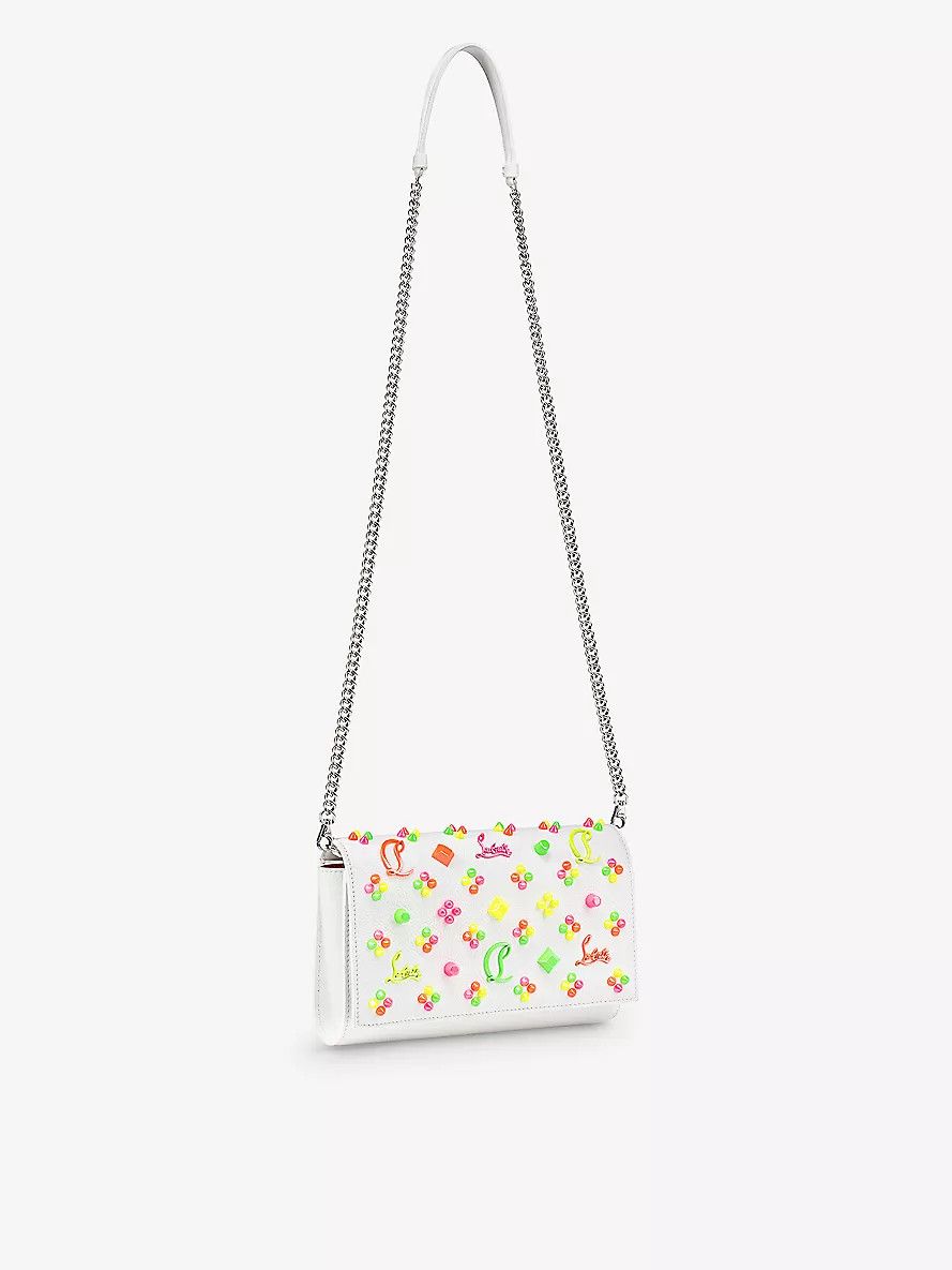 Christian Louboutin CHRISTIAN LOUBOUTIN Paloma white kaleidoscopic studs bag Size ONE SIZE - 4 Thumbnail