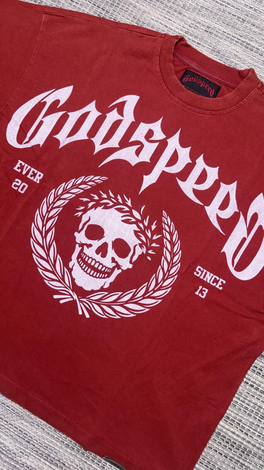 Godspeed Godspeed Red Victor Crest Tee Size US S / EU 44-46 / 1 - 2 Thumbnail