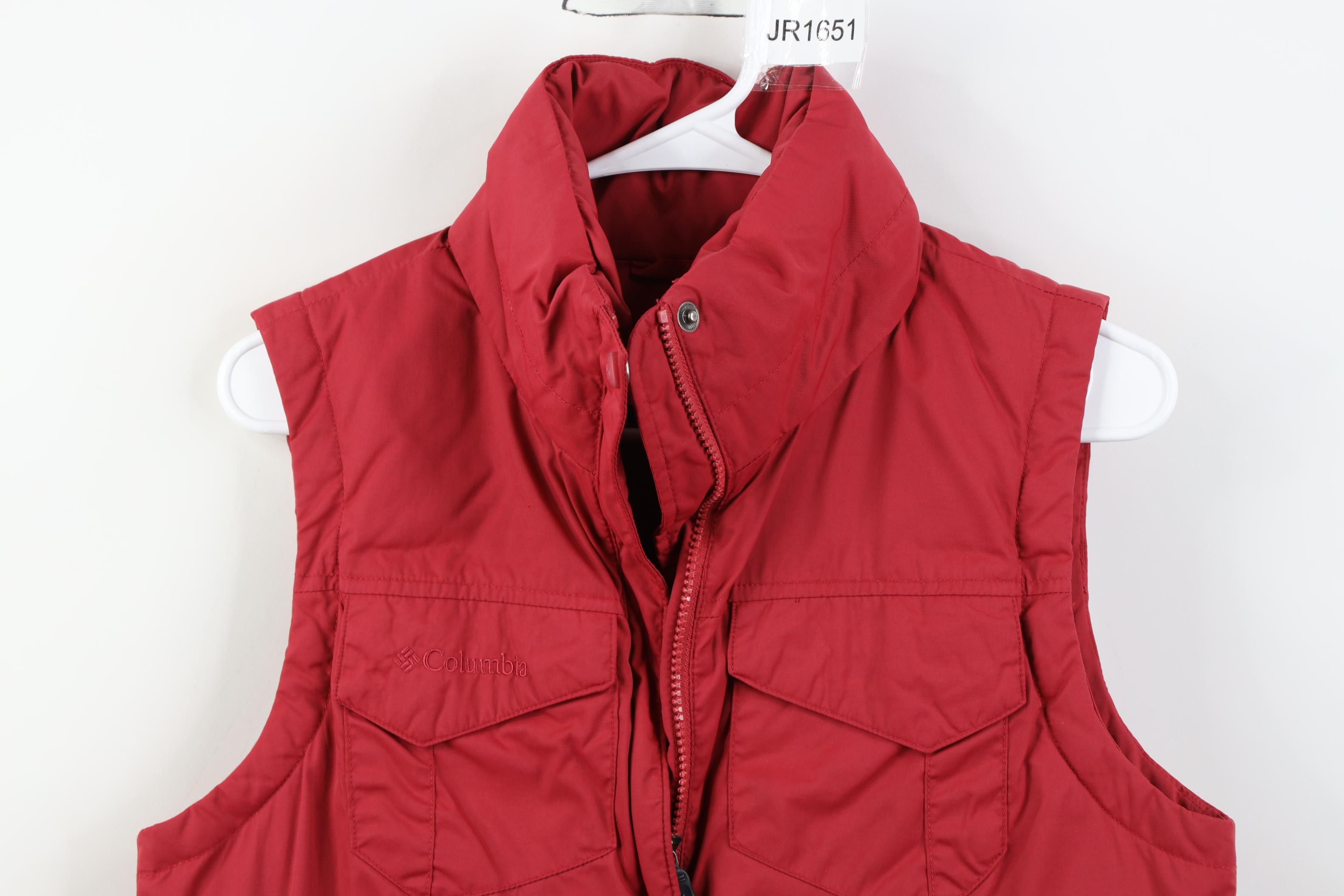Columbia Vintage Y2K Columbia Star Duck Down Puffer Vest Jacket Red Size S / US 4 / IT 40 - 2 Thumbnail