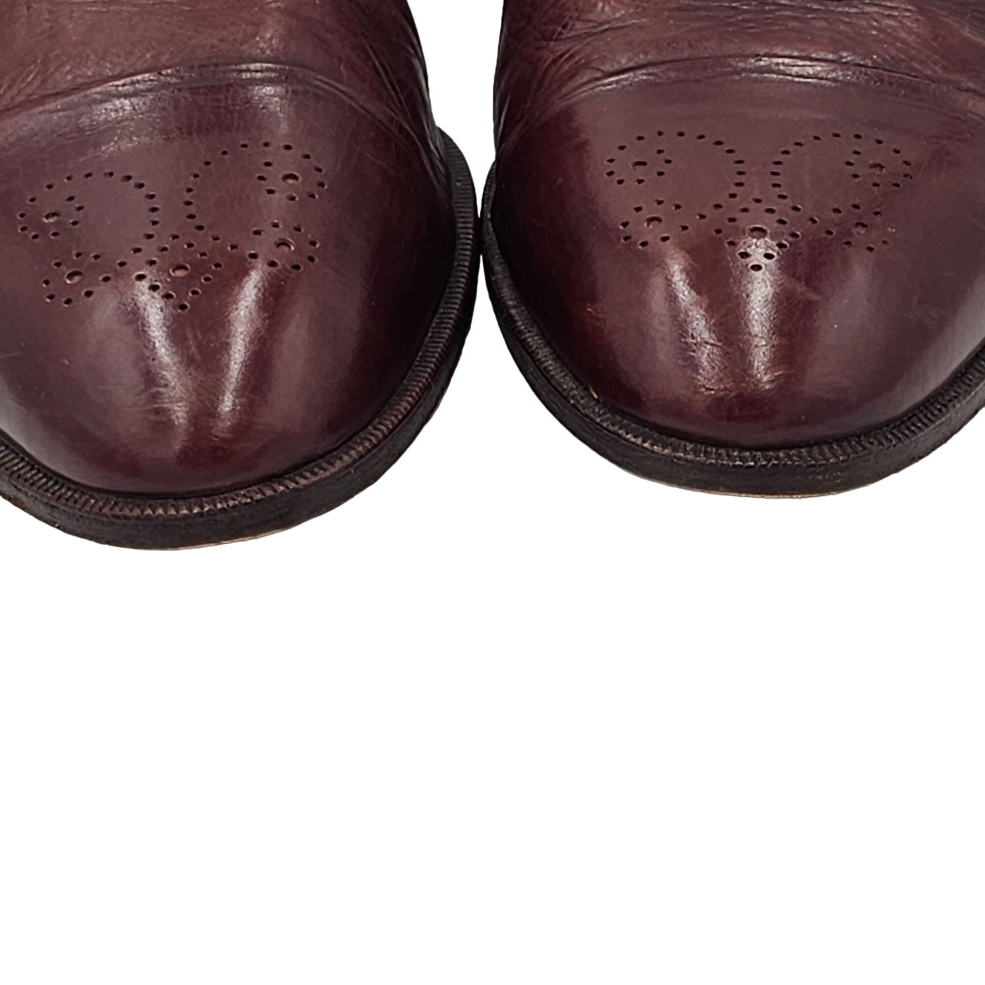 Bally Vintage Bally Italy Dress Shoes Men's 10.5 Burgundy Calfskin Size US 10.5 / EU 43-44 - 9 Thumbnail