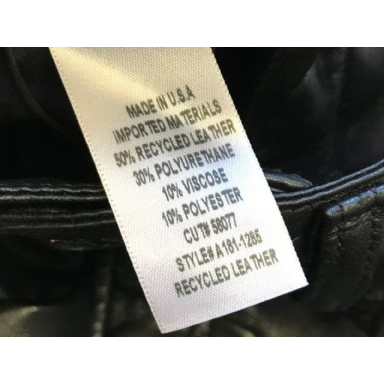 Agolde AGOLDE Recycled Leather 90's Pinch Waist Pants A164-1285 USA Size 29" - 10 Thumbnail