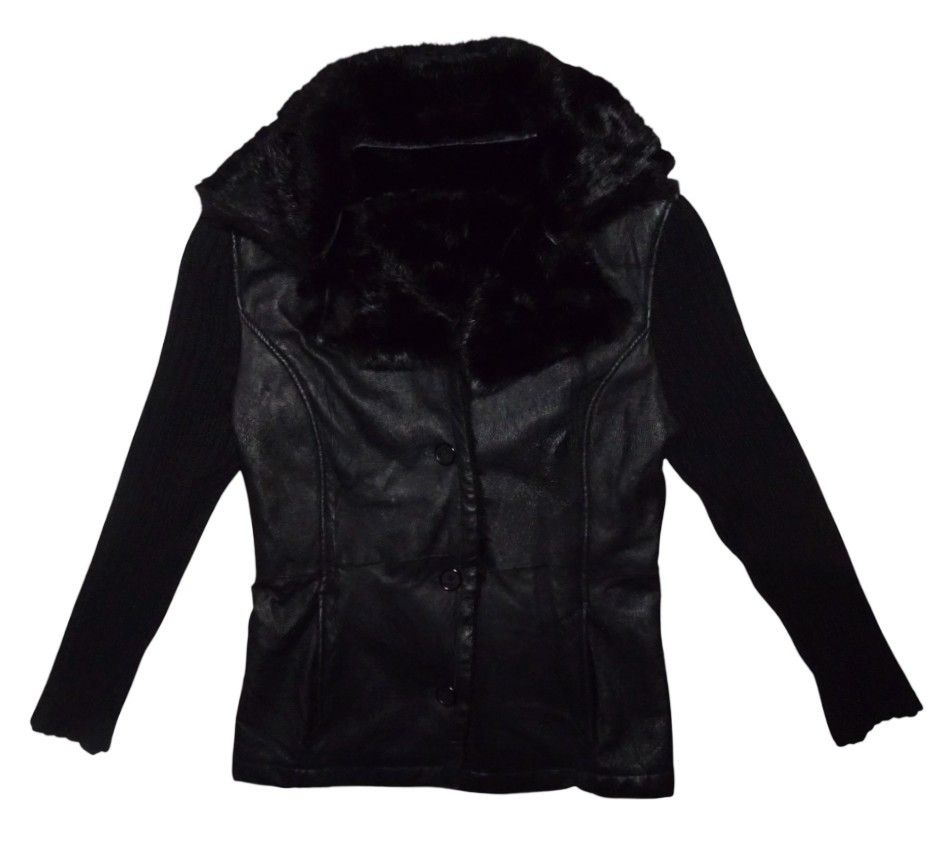 Gianfranco Ferre GIANFRANCO FERRE RABBIT SKIN LEATHER AND FUR JACKET Size S / US 4 / IT 40 - 1 Thumbnail