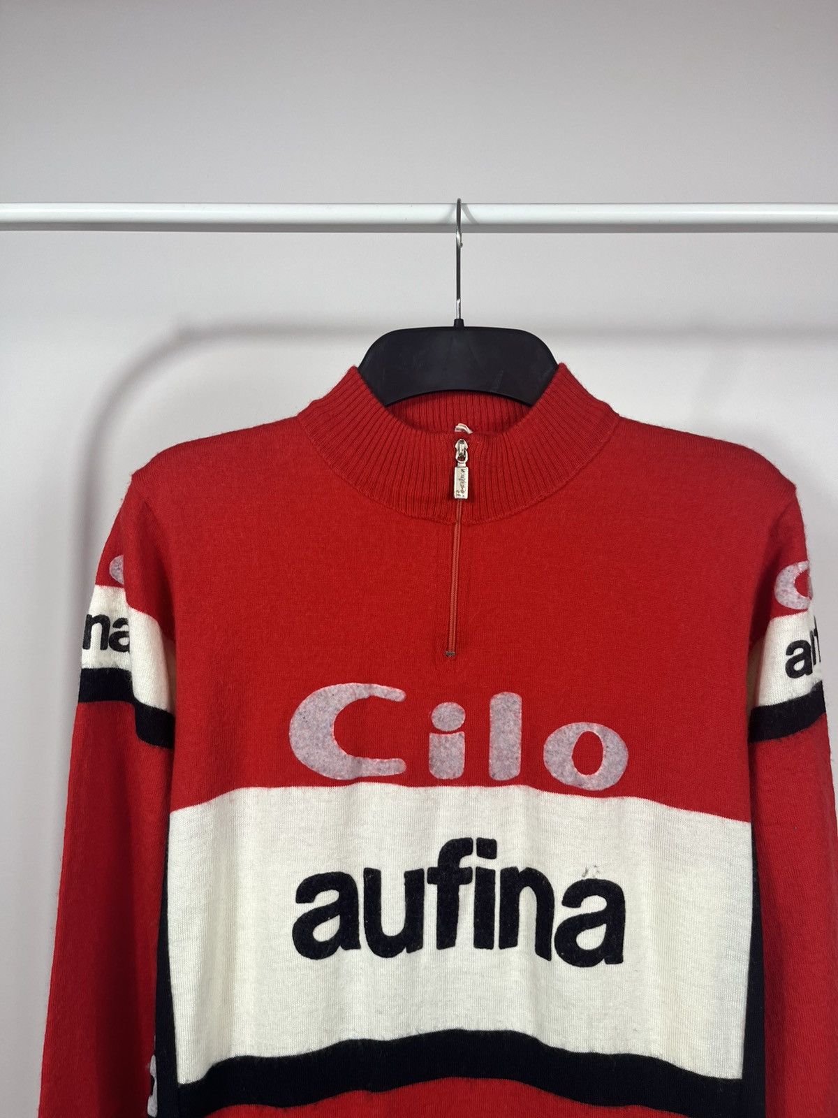 Other Vintage Cilo Aufina Cycling Jersey by SMS Santini Italy Size US M / EU 48-50 / 2 - 3 Thumbnail