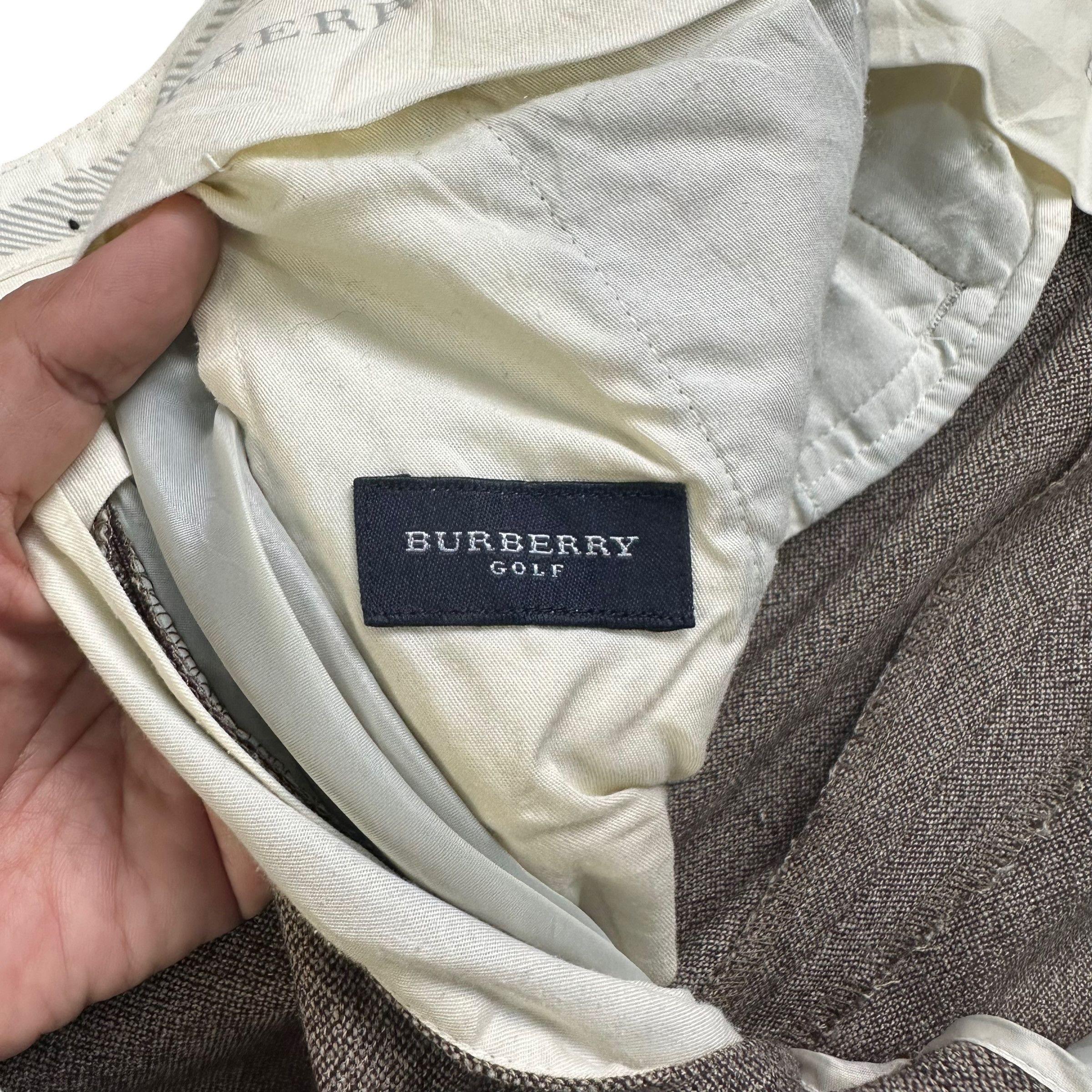 Burberry BURBERRY GOLF WOOL TROUSERS / CASUAL PANT #7903-189 Size US 32 / EU 48 - 10 Thumbnail