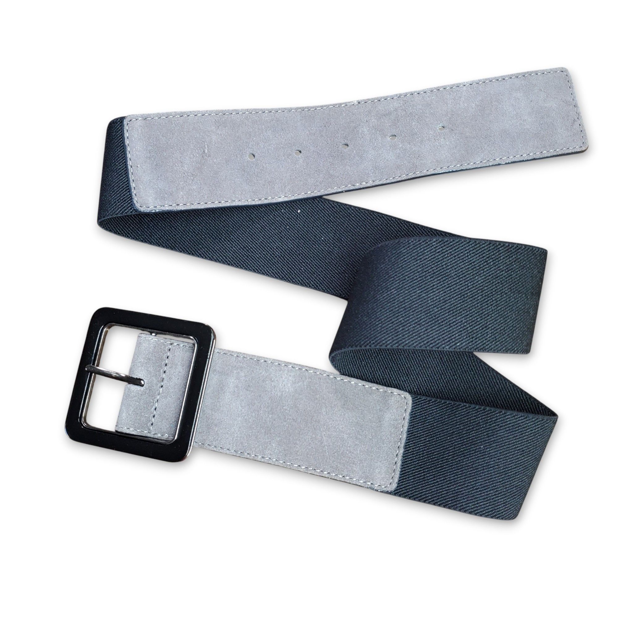 Nine West Nine West 32-44" NEW Belt M/L Grey Black Buckle Leather Size ONE SIZE - 10 Thumbnail