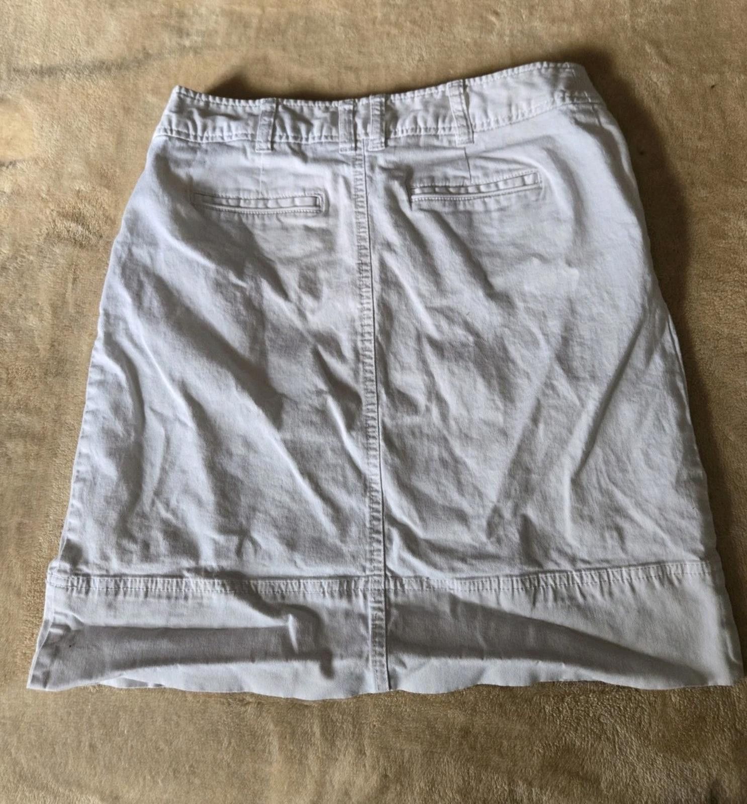 Merona Merona All White Skirt Knee Length Midi Pencil Women Size 4 Size 27" / US 4 / IT 40 - 3 Thumbnail