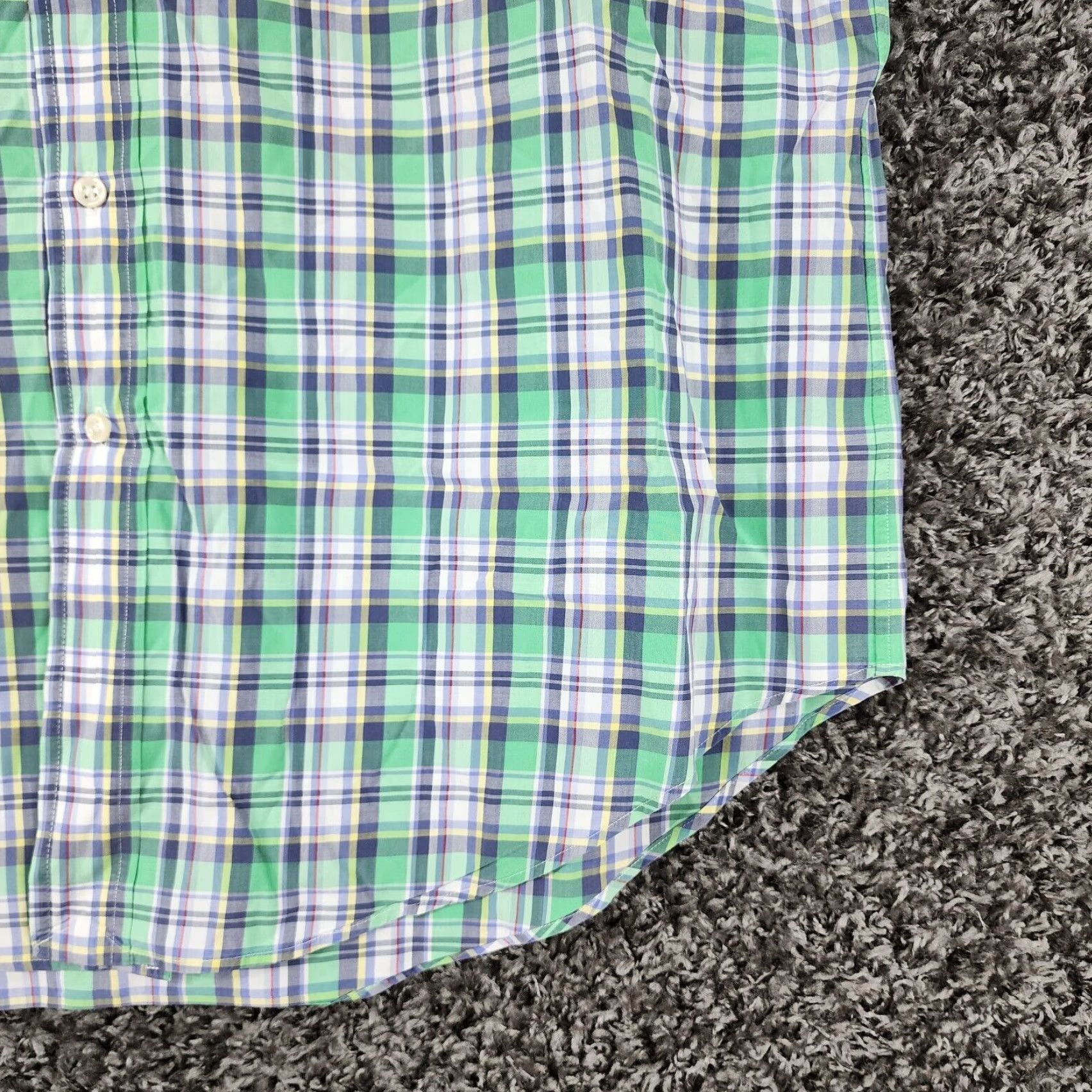 Ralph Lauren RALPH LAUREN Green Plaid Classic Fit Button-Up Shirt Adult L Mens Size US 33 - 2 Thumbnail