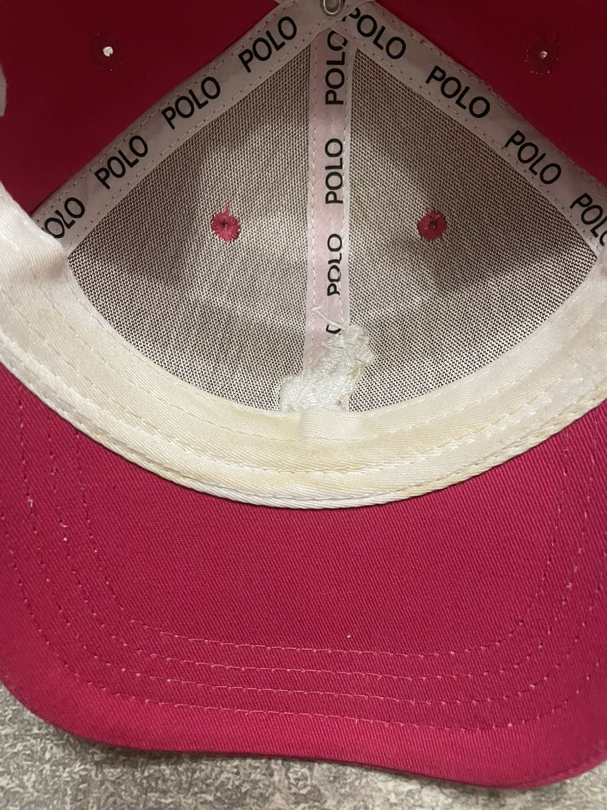 Polo Ralph Lauren × Ralph Lauren × Vintage Vintage Polo Ralph Lauren Big Pony Logo Cap Hat Y2K Size ONE SIZE - 10 Thumbnail