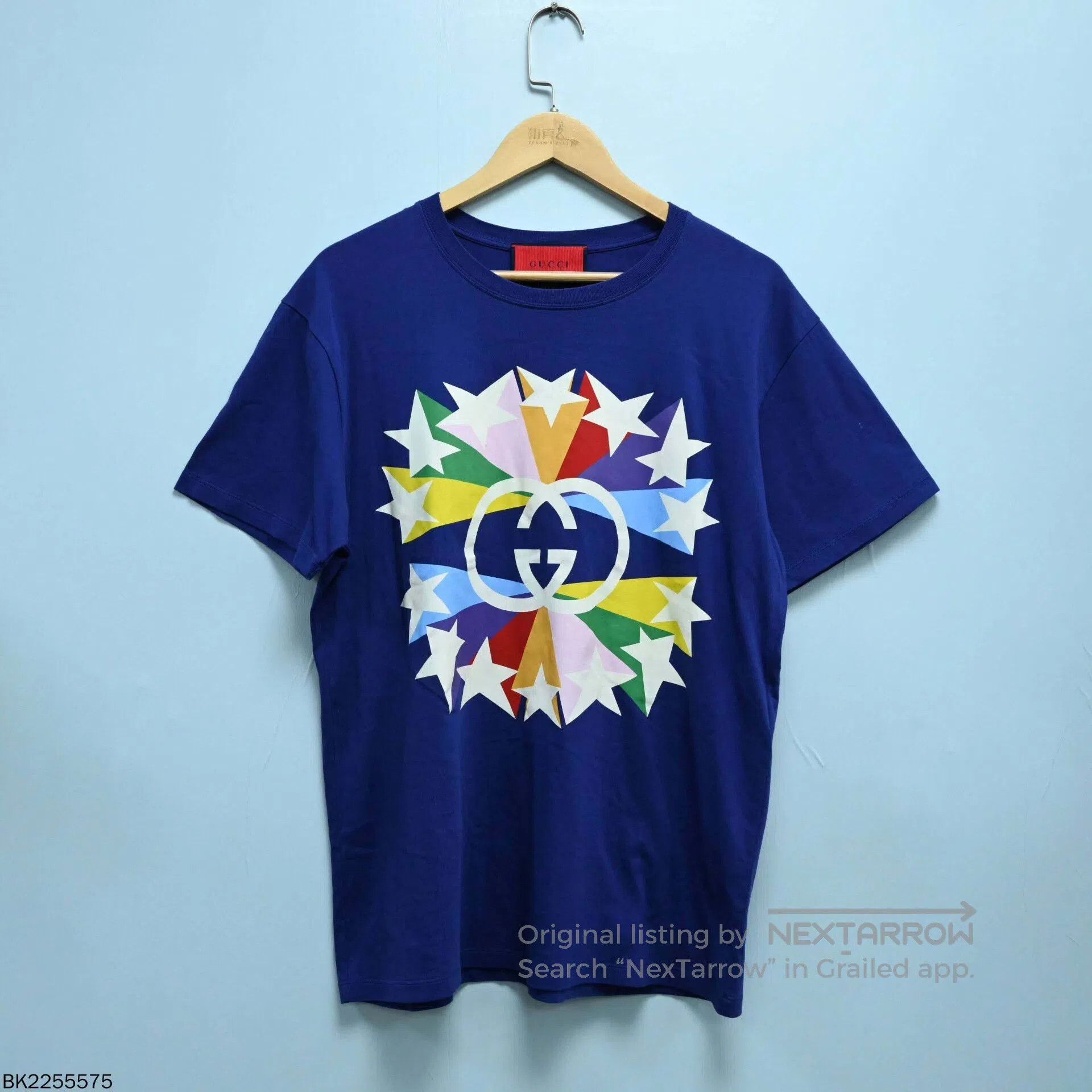 gucci star print short sleeve t-shirt.