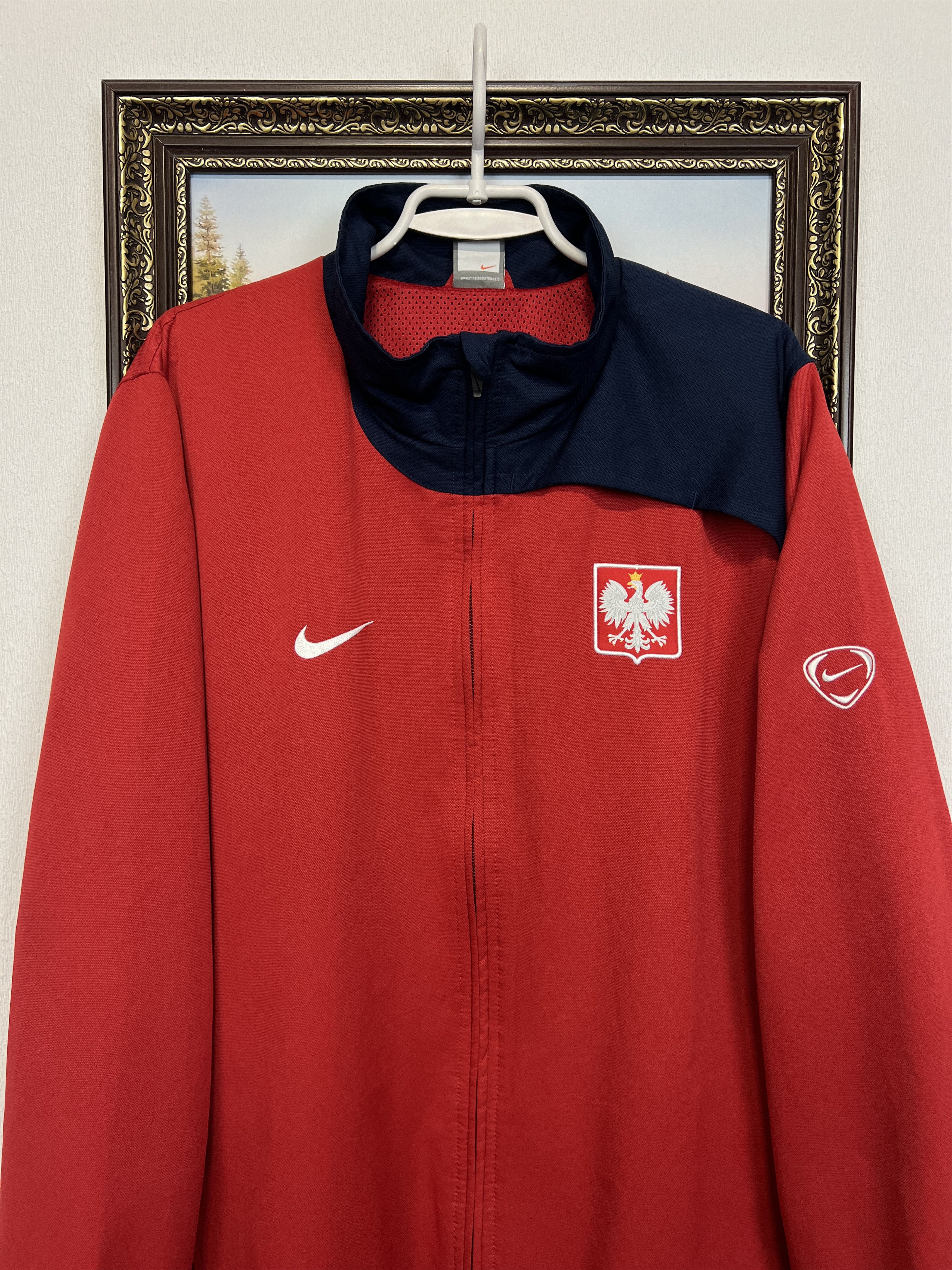 Nike Vintage Poland Football Jacket Soccer Track Top National Size US XXL / EU 58 / 5 - 2 Thumbnail