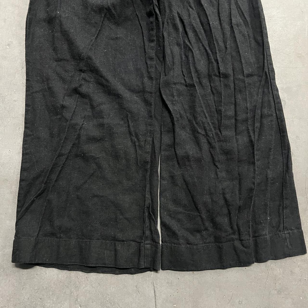 Abercrombie & Fitch Crazy Vintage Y2K/2000s Baggy Abercrombie and Fitch Wideleg Black Sweatpants! Size US 32 / EU 48 - 4 Thumbnail