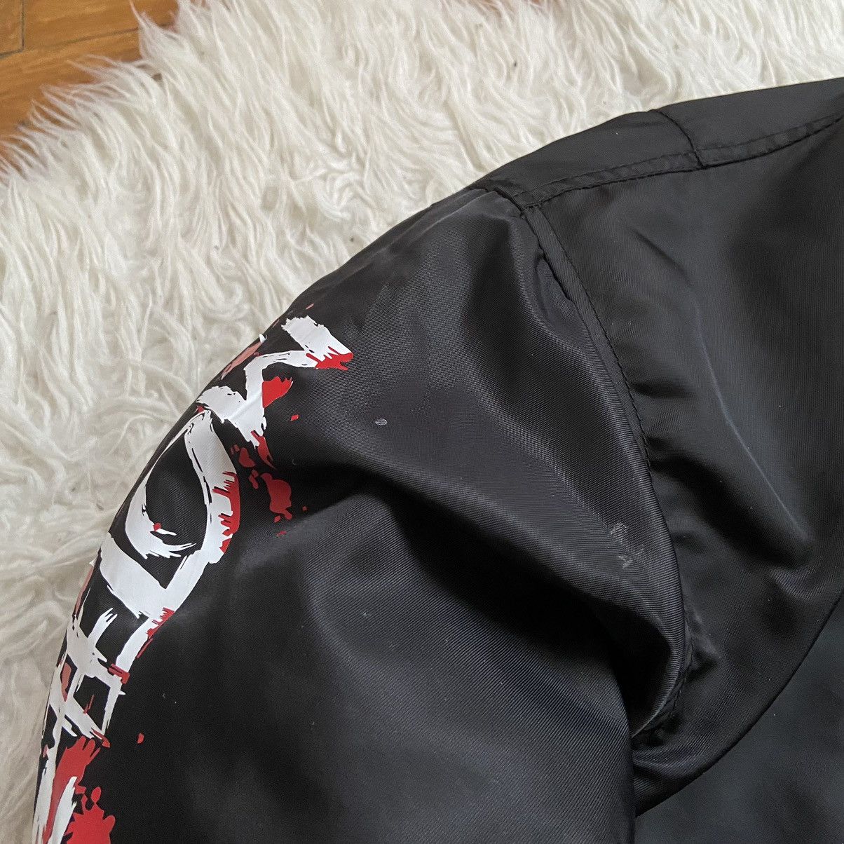 Japanese Brand × Vintage 📌 Crazy MA-1 Vintage Cryogenic Big Print Bomber Jacket Size US S / EU 44-46 / 1 - 12 Thumbnail