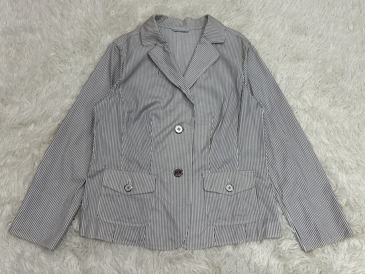 Burberry Burberry London Striped Cotton Blazer Jacket Made in Japan Size S / US 4 / IT 40 - 1 Thumbnail