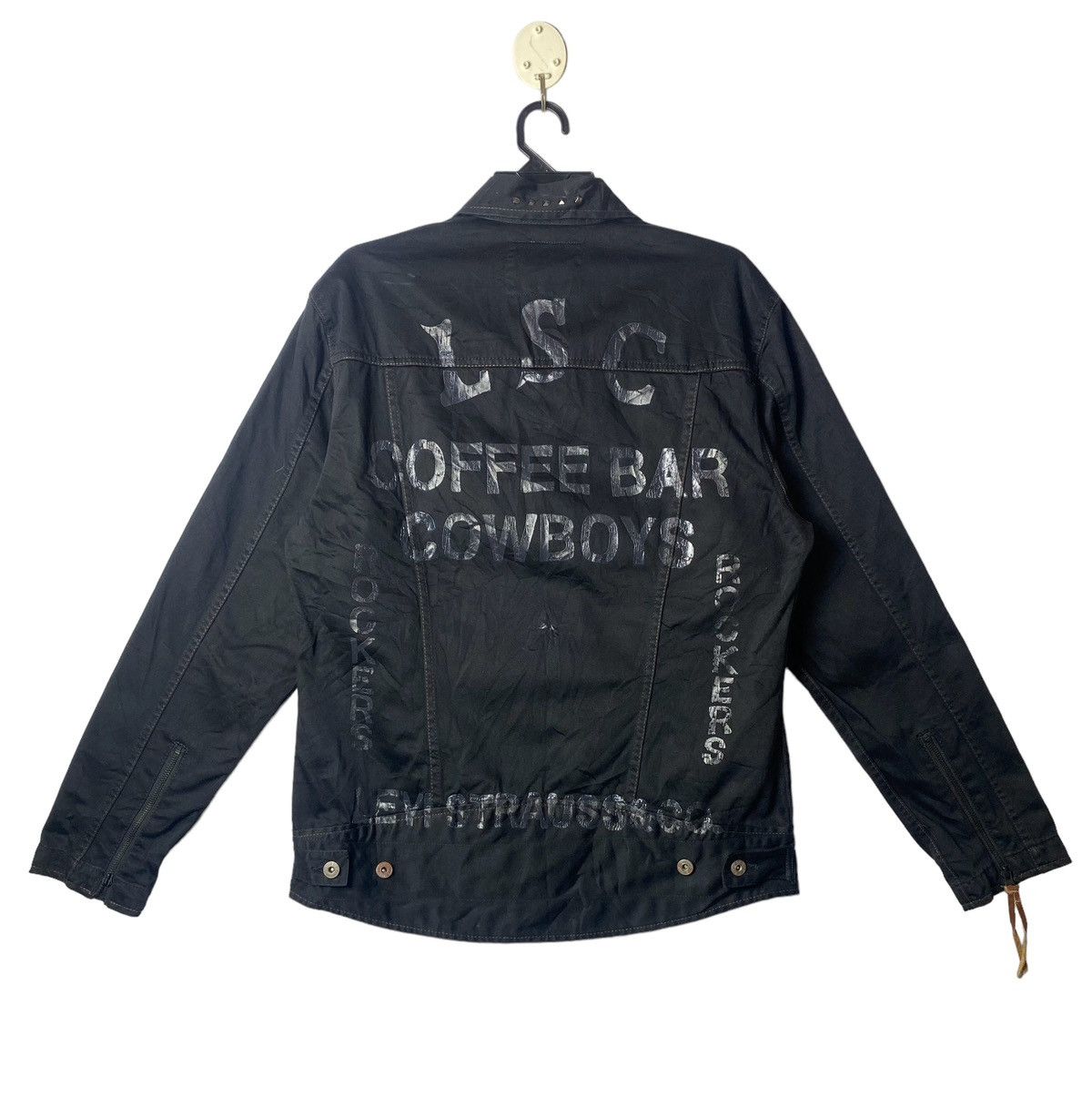 Levi's × Vintage Vtg 90s Levis Coffee Bar Cowboys stud part trucker jacket Size US L / EU 52-54 / 3 - 1 Thumbnail