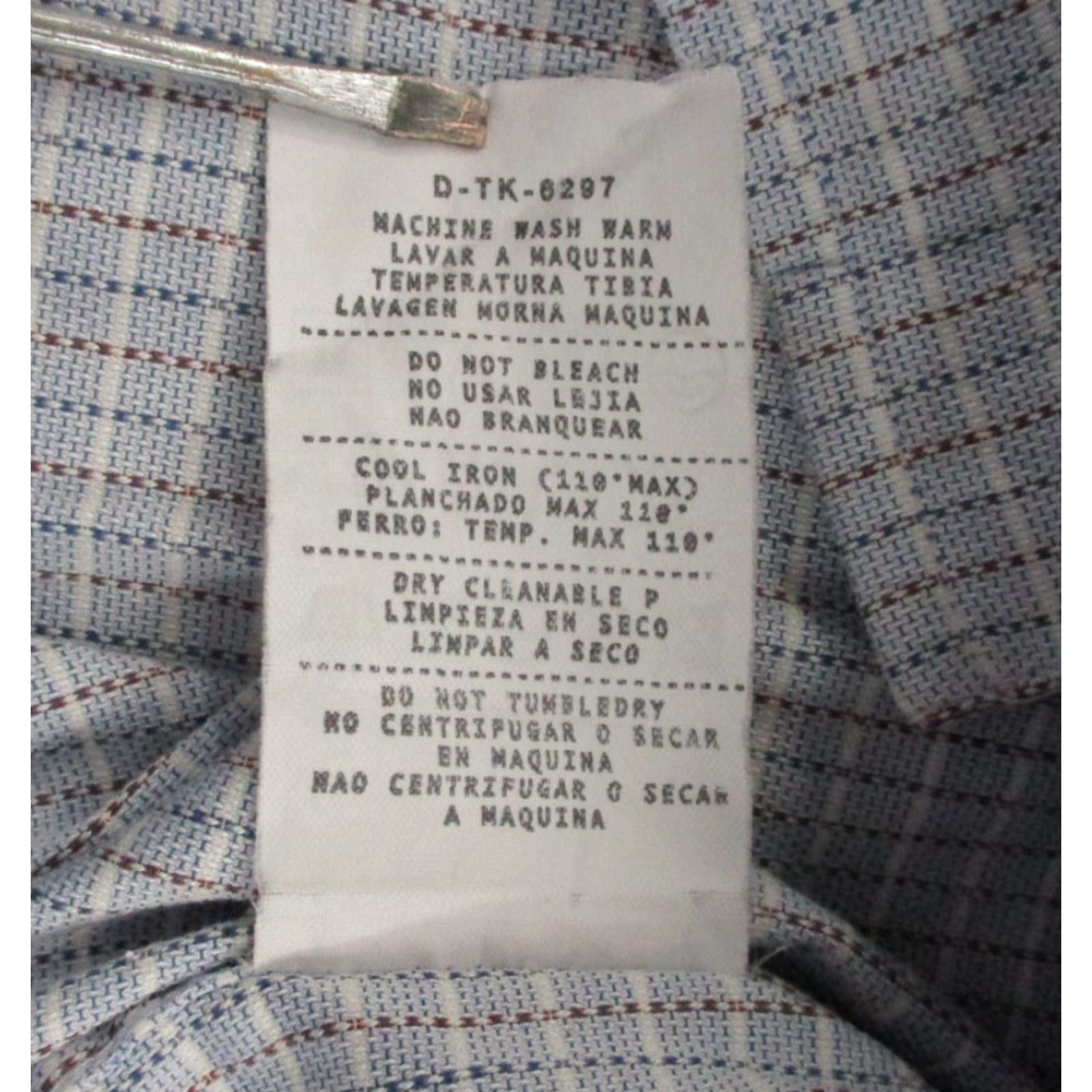 Ermenegildo Zegna Ermenegildo Zegna Shirt Mens XL Blue Windowpane Check Long Sleeve Made Italy Size US XL / EU 56 / 4 - 6 Thumbnail