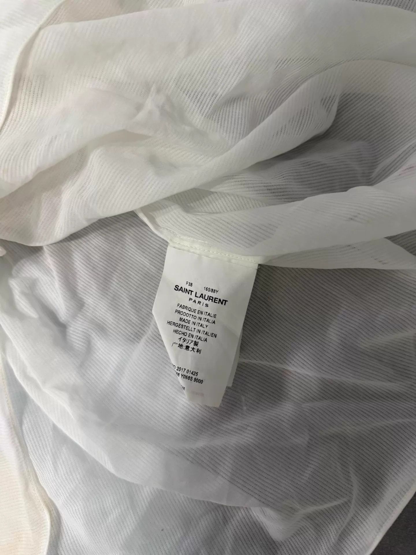 Saint Laurent Paris SAINT LAURENT Off-Shoulder Sheer Top 9/10 Vacation Size XS / US 0-2 / IT 36-38 - 5 Thumbnail