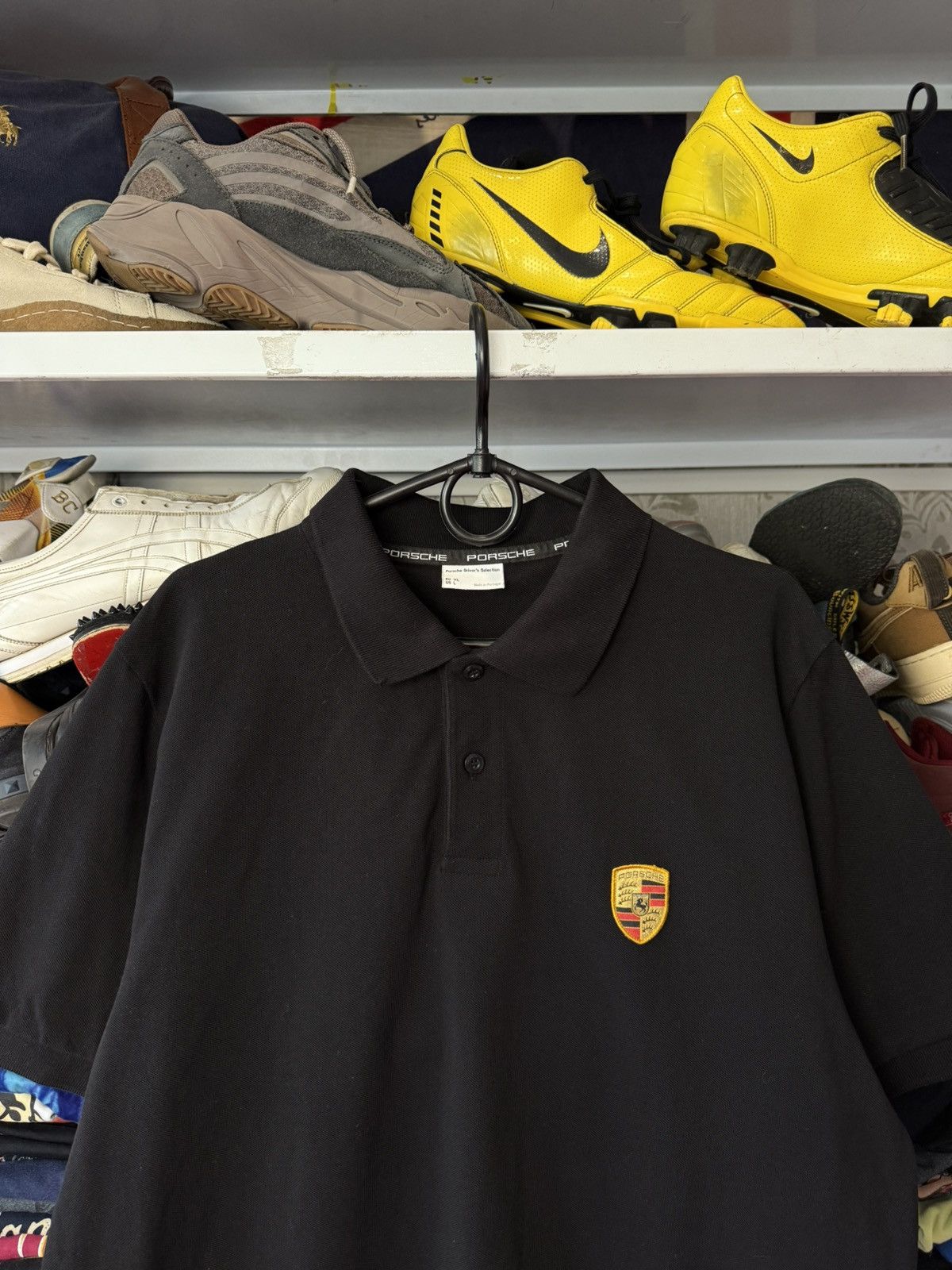 Porsche Design Mens Porches Driver’s Black Polos Size US XL / EU 56 / 4 - 2 Thumbnail