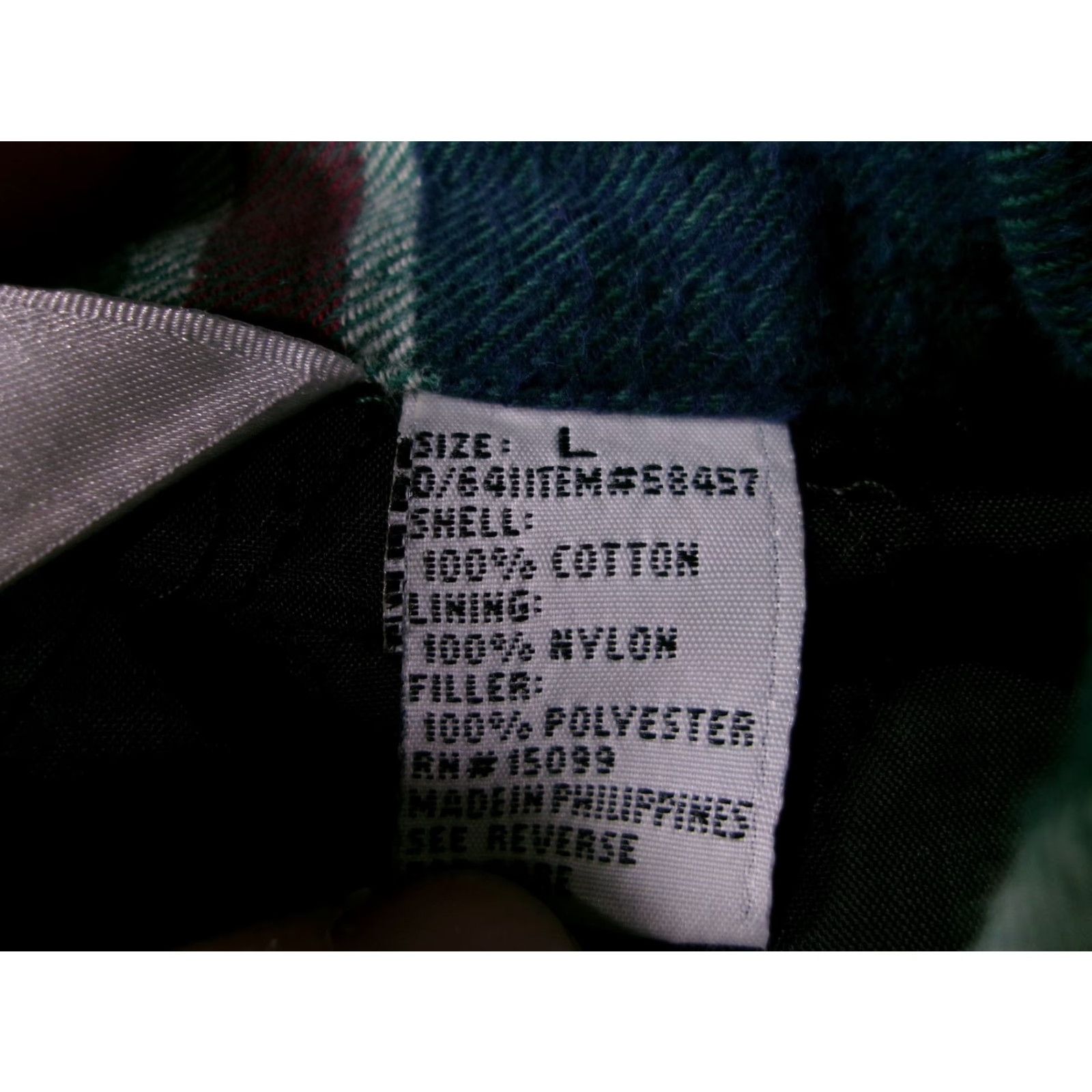 Sears Vintage Sears Shirt Men Large Green Plaid Flannel Quilted Lined Shacket Workwear Size US L / EU 52-54 / 3 - 7 Thumbnail
