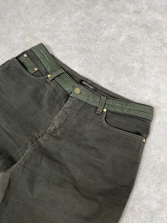 Roberto Cavalli SS2001 Roberto Cavalli Olive Green Cozy Pants Size US 30 / EU 46 - 5 Thumbnail