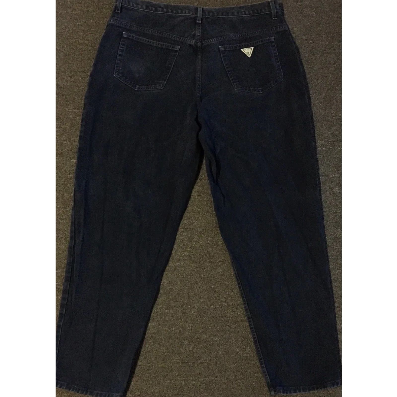 Guess VINTAGE GUESS Jeans 90s Faded Tapered Baggy Denim Blue 32 Inseam USA Distressed Rock Grunge Hip Hop Punk 80s Y2K Mens Size US 40 / EU 56 - 2 Thumbnail