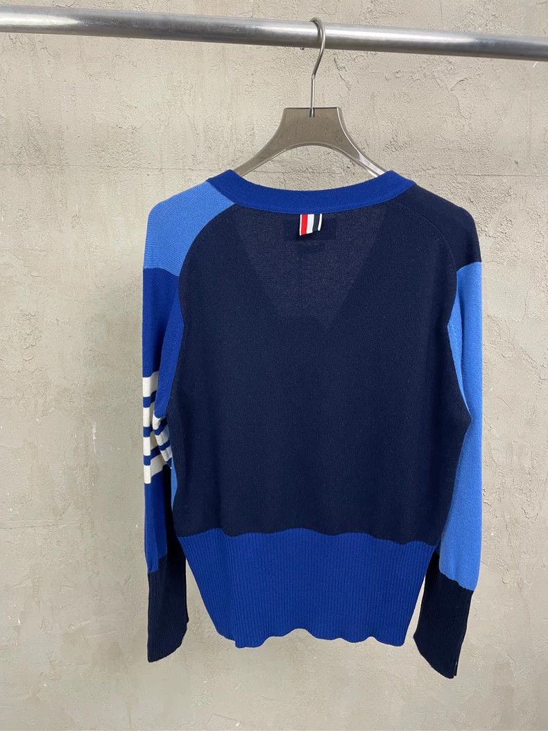 Thom Browne Thom browne Blue Tibetan blue color block four-striped cash Size US M / EU 48-50 / 2 - 3 Thumbnail