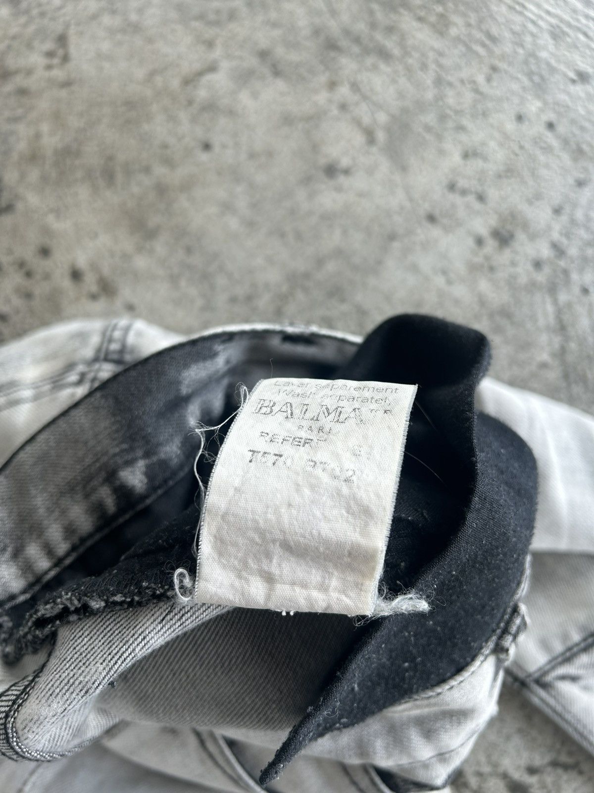 Balmain Balmain Homme SS12 Dirty Wash Denim Decarnin Size US 30 / EU 46 - 8 Thumbnail