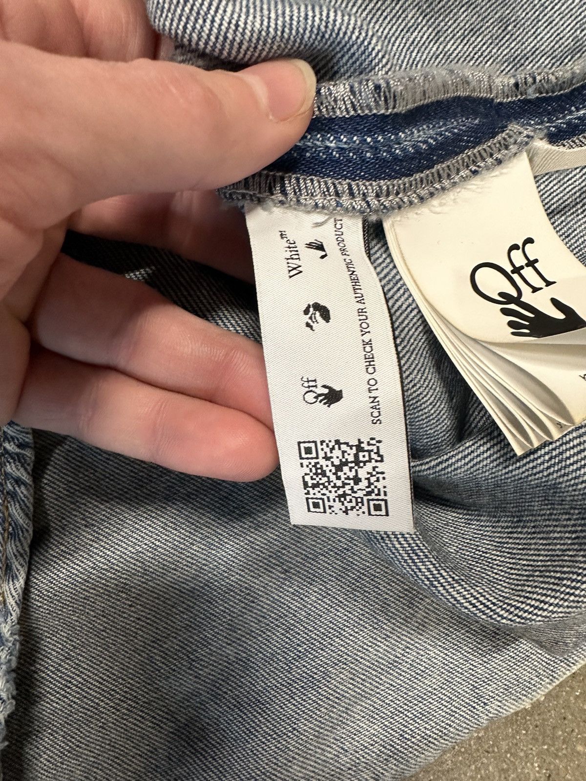 Off-White Off White Diag Outline Denim Jacket Blue Size US S / EU 44-46 / 1 - 4 Thumbnail