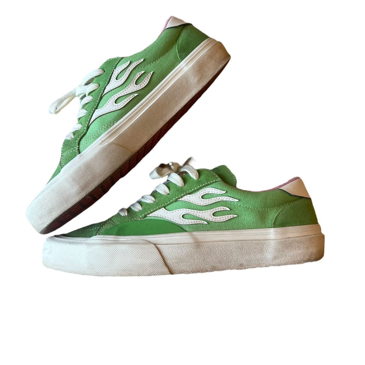 Hypebeast × STRAYE LOGAN Straye Sneakers ORIGINAL LIME GREEN FLAME Men's Size 9 Size US 9 / EU 42 - 3 Thumbnail
