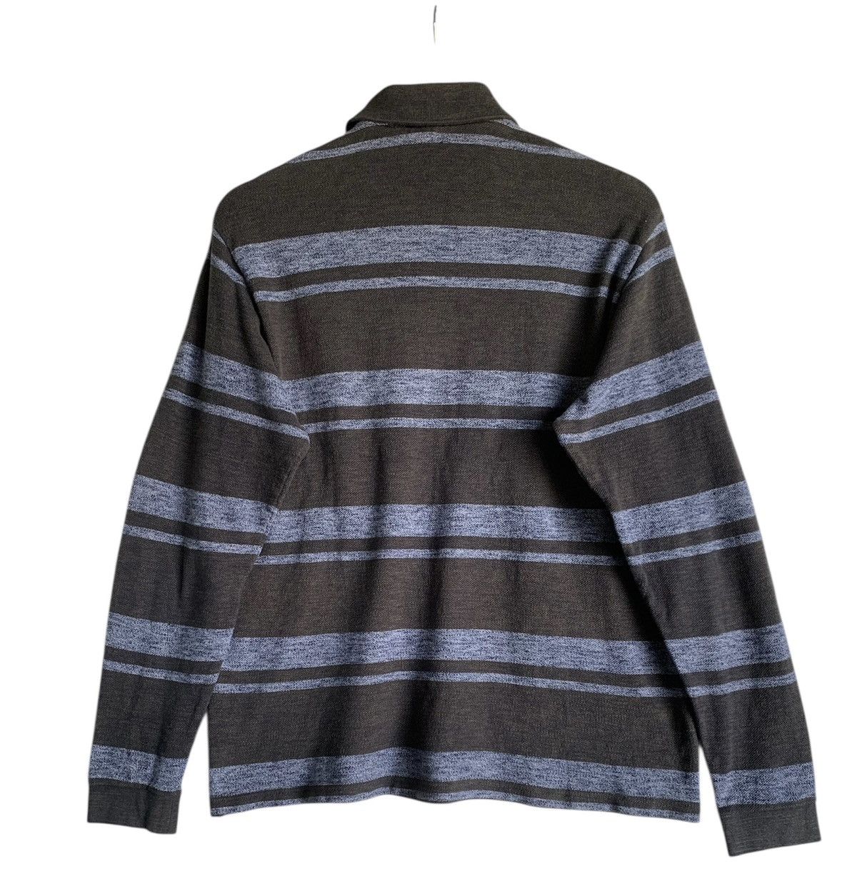Lacoste Vintage Long Sleeve Lacoste Striped Polo Shirt Size US M / EU 48-50 / 2 - 2 Thumbnail