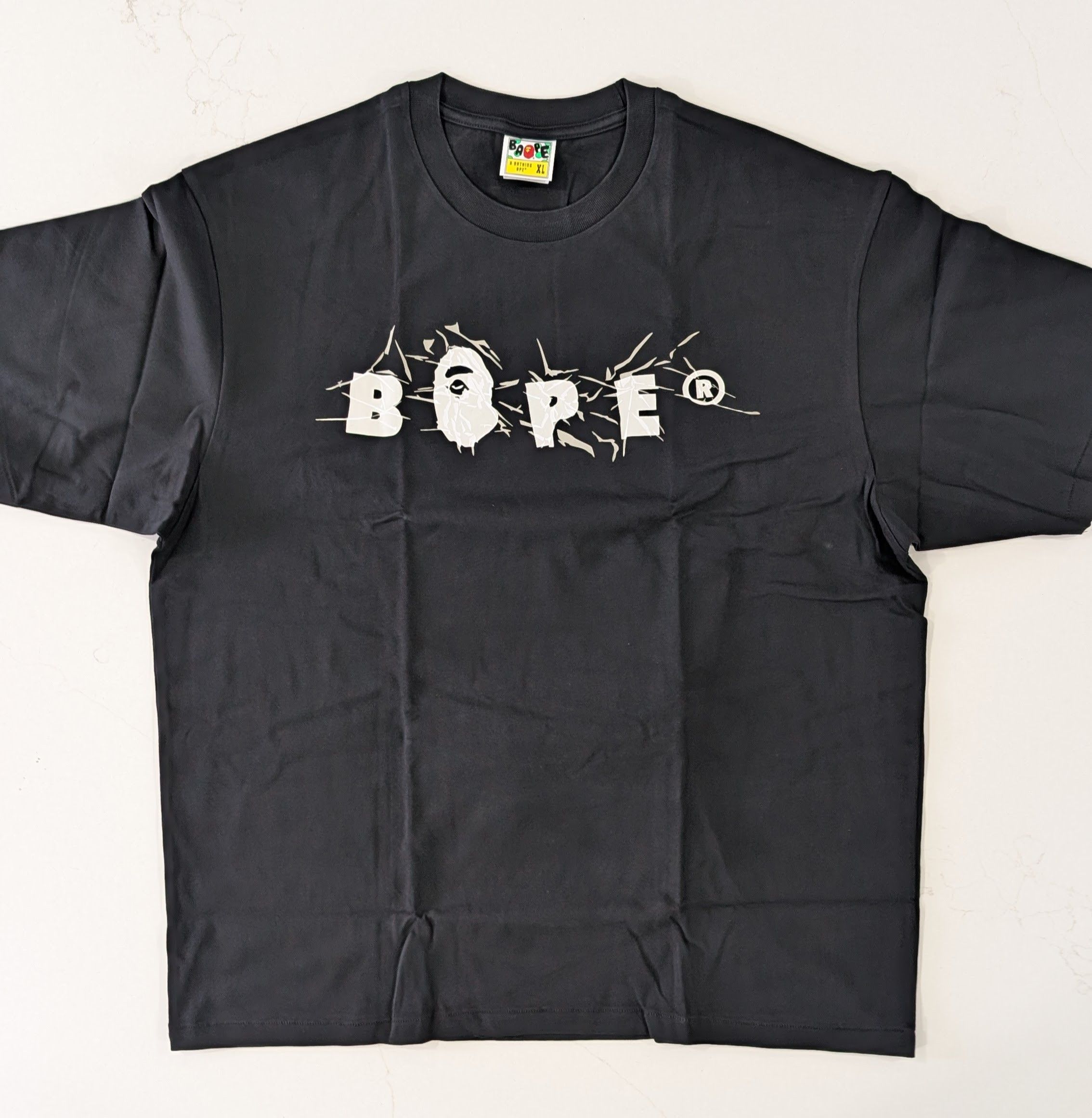 Bape BAPE Wrinkle Logo T Shirt XL Size US XL / EU 56 / 4 - 1 Thumbnail