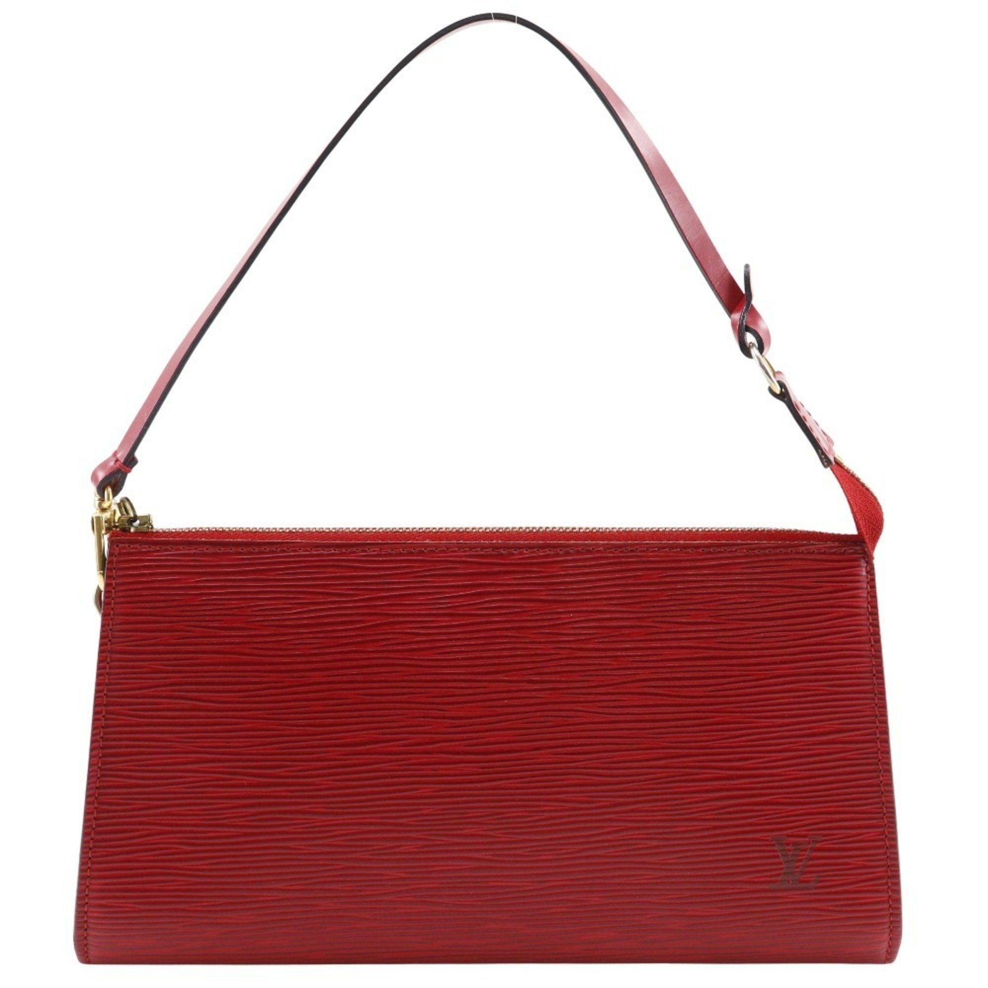 Louis Vuitton Pochette Accessoires Pouch M52947 Epi Leather Castilian Red AR0062 Women's