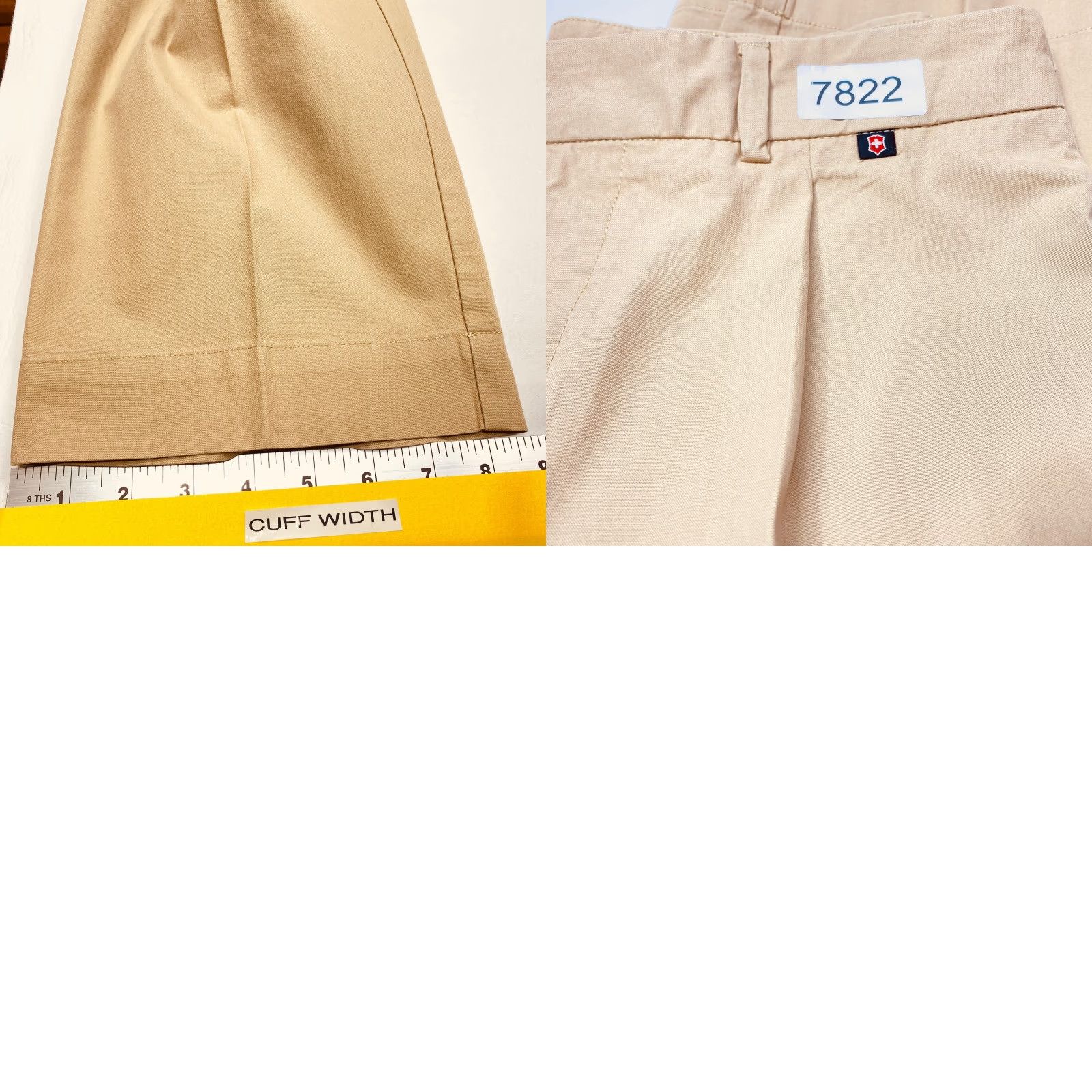Victorinox VICTORINOX Pants Mens 34x32 Beige Poplin Khaki Pleated Adjustable Waist Outdoor Size US 34 / EU 50 - 11 Thumbnail