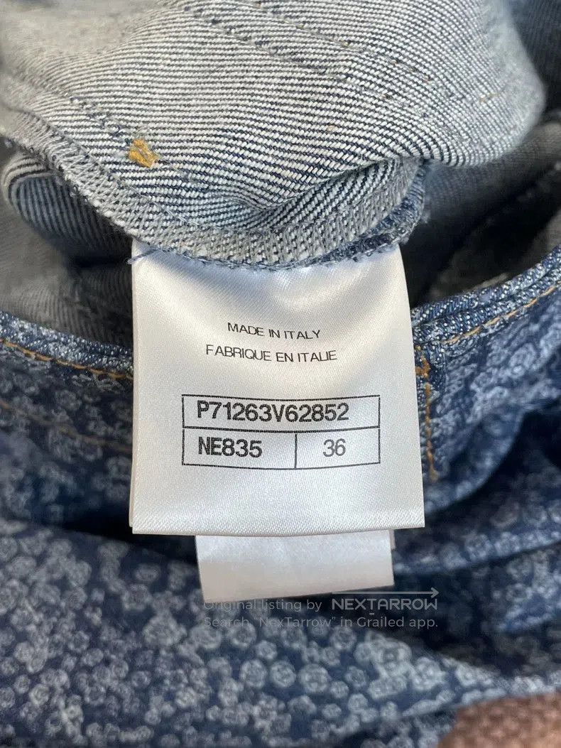 Chanel Chanel 21B Blue Camellia Print Jeans. Size US 36 / EU 52 - 5 Thumbnail
