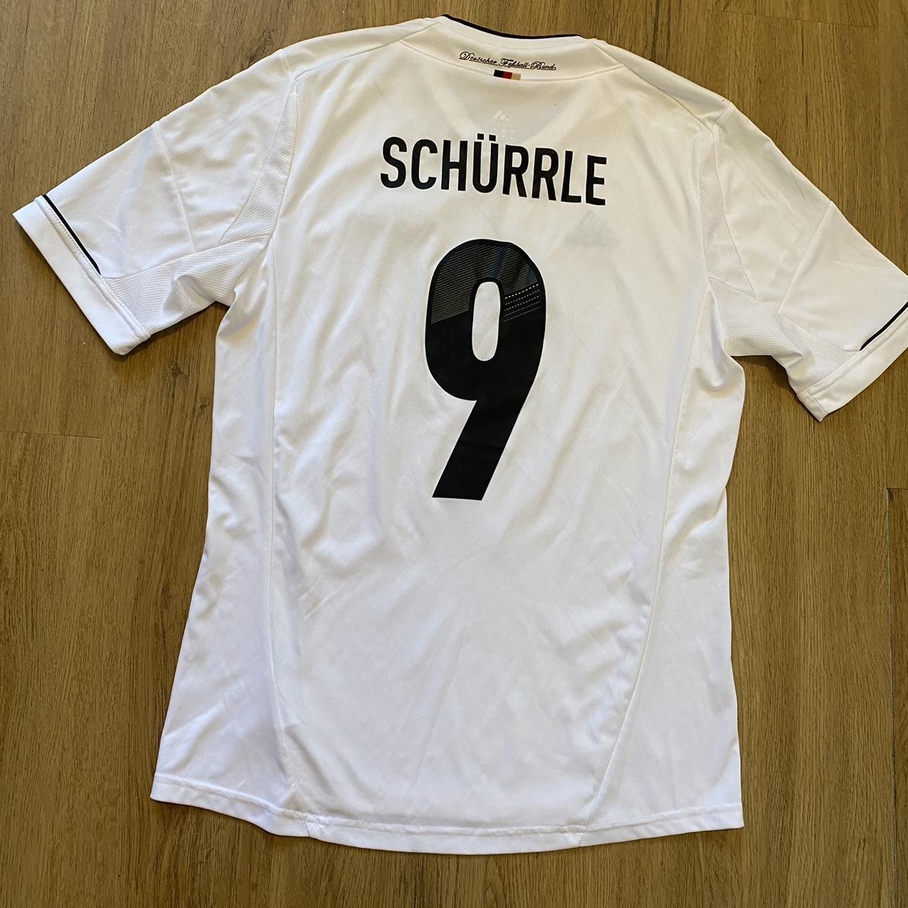 Adidas 2011-12 *9 Schurrle Germany Adidas Home Football Shirt Size US M / EU 48-50 / 2 - 1 Thumbnail