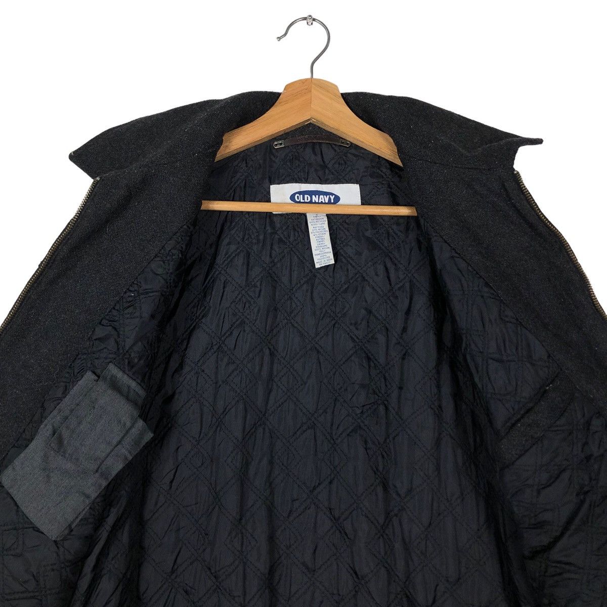 Issey Miyake 🔥90’s Vintage Wool Bomber Jacket Old Navy Japan Made Size US S / EU 44-46 / 1 - 11 Thumbnail