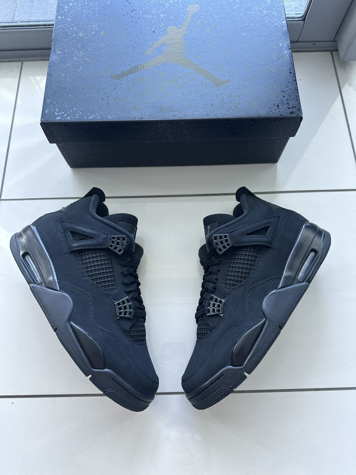 Jordan Brand J4 black cat Size US 10 / EU 43 - 8 Thumbnail