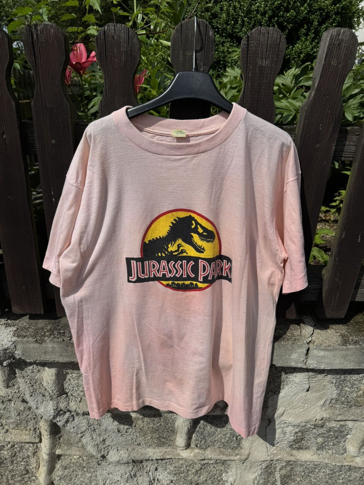 Other 90s Vintage Jurassic Park Single Stitch Movie Pink Tie Dye Size US L / EU 52-54 / 3 - 19 Thumbnail