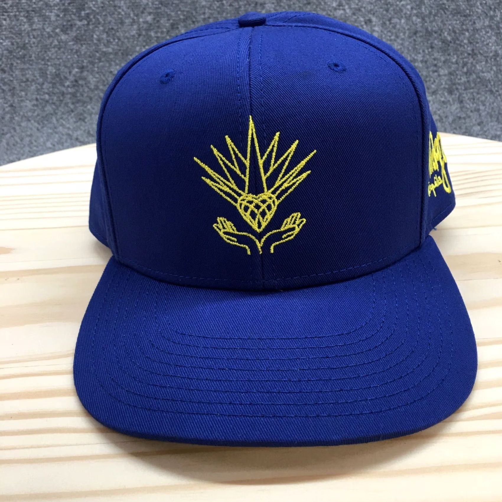 Vintage Otto Milagro Snapback Hat Mens Blue One Size Flat Brim Embroidered Logo Size ONE SIZE - 2 Thumbnail