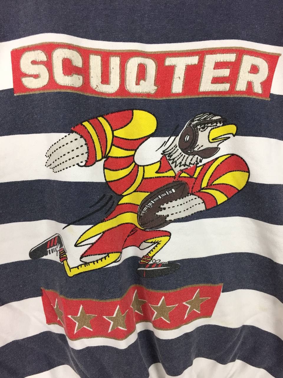 Vintage Vtg KEN. CLUB USA Rugby Scuqter Striped Sweatshirt Size US XL / EU 56 / 4 - 13 Thumbnail