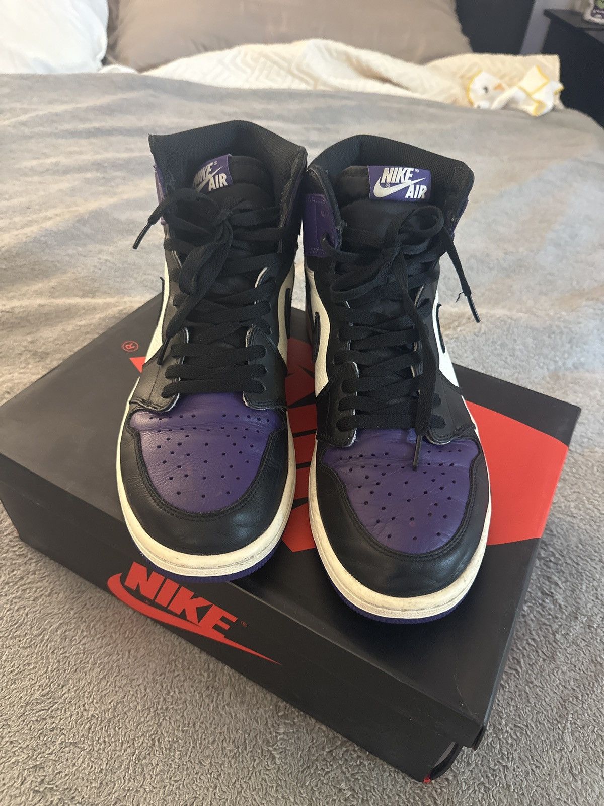Jordan Brand × Vintage Jordan 1 Retro High Og Court Purple Size US 13 / EU 46 - 1 Thumbnail