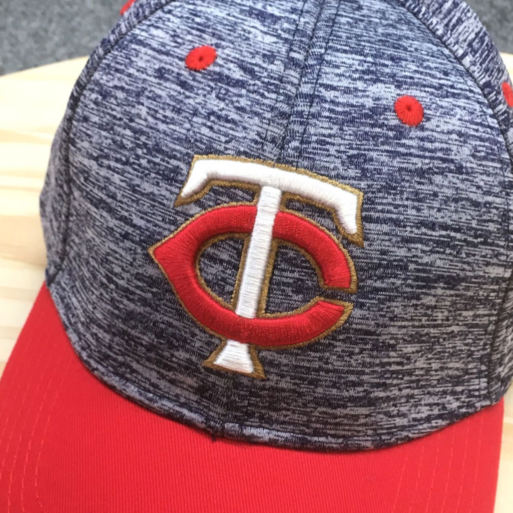 Twins Minnesota Twins Melonwear Baseball Hat Mens Blue OS Adjustable Embroidered Logo Size ONE SIZE - 3 Thumbnail