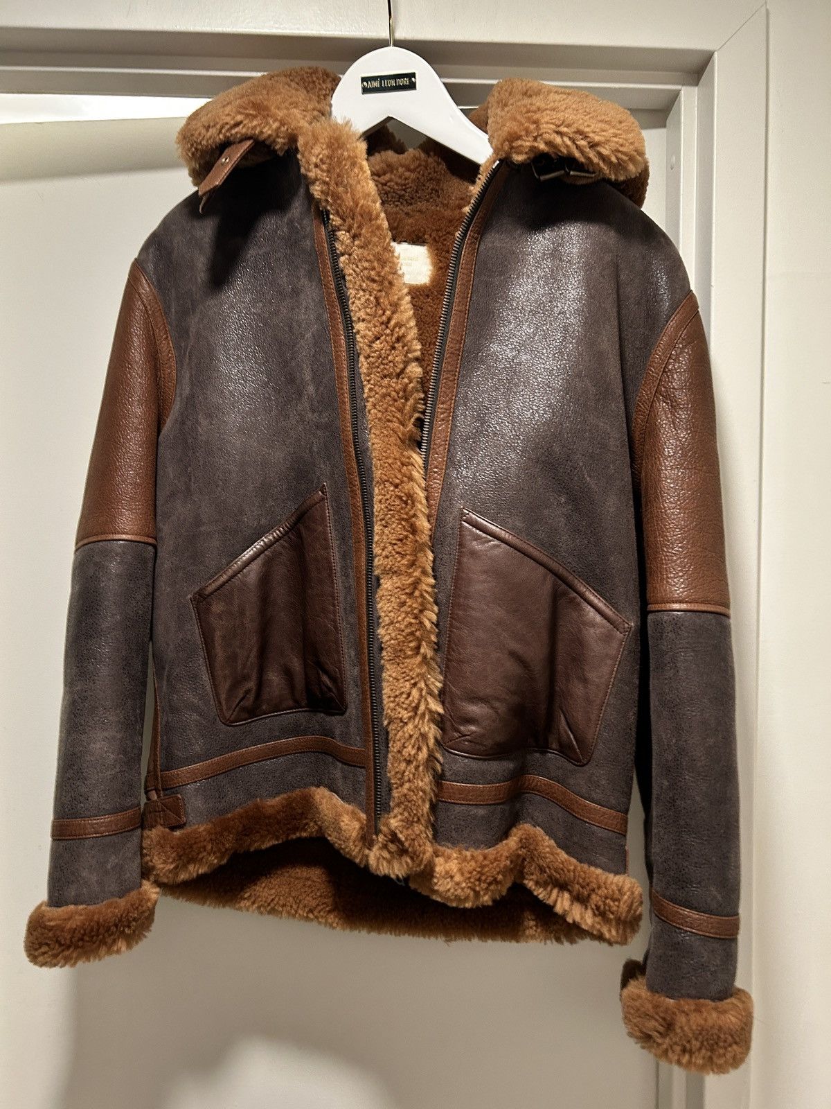 Aime Leon Dore Aime Leon Dore hooded shearling jacket Size US M / EU 48-50 / 2 - 1 Thumbnail