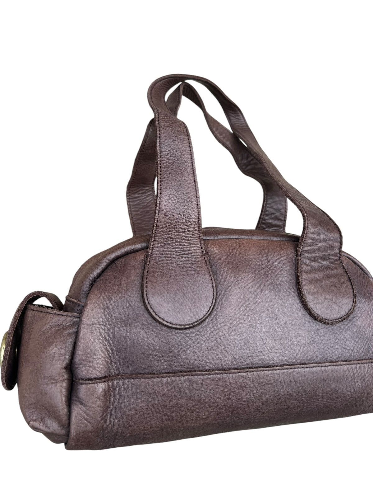Leather Selvedge Japan Patina Real Leather Cargo Bag Size ONE SIZE - 11 Thumbnail