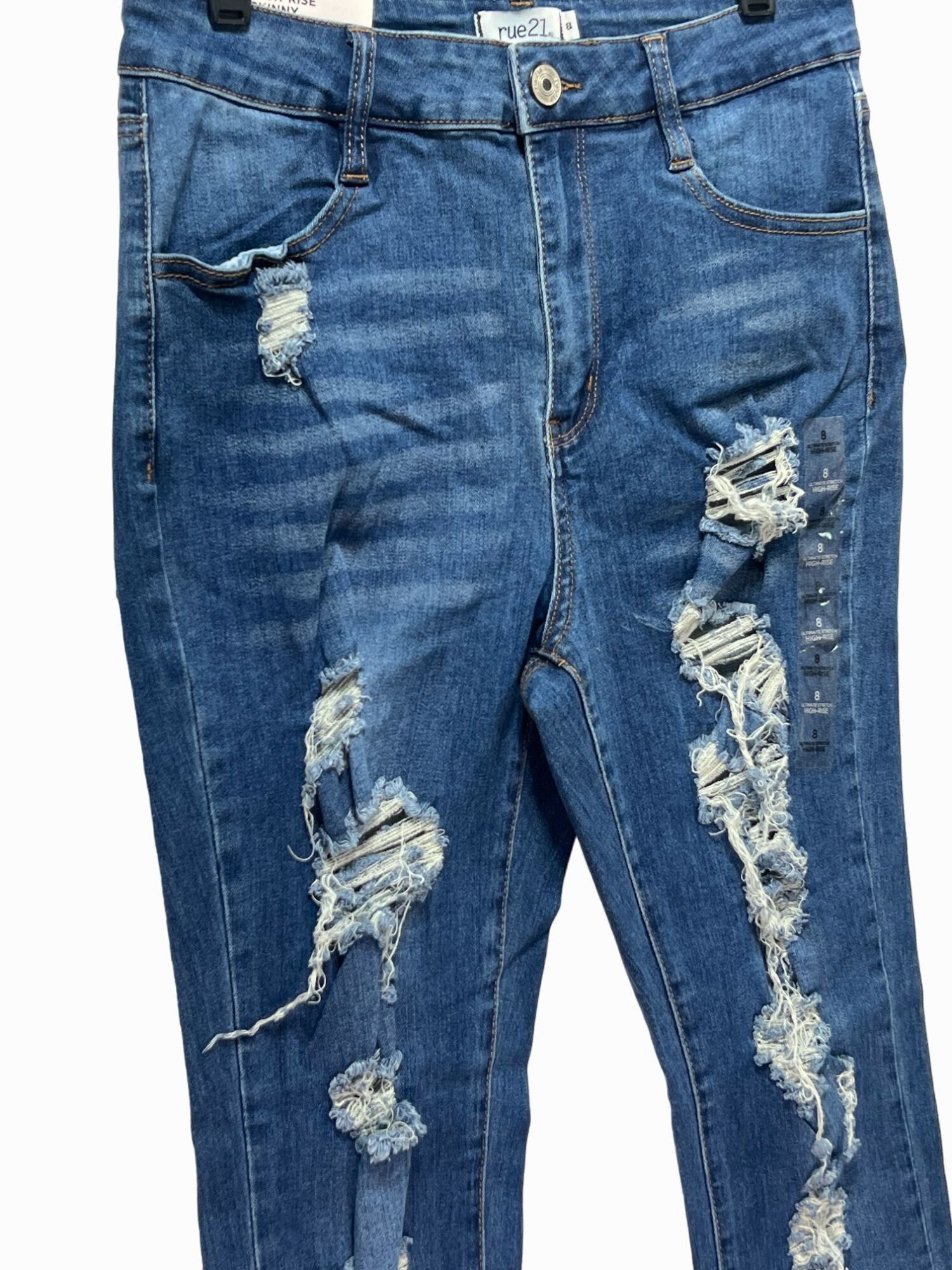 rue21 Rue 21 - Women's Ultimate Stretch High-Rise Skinny Jeans Dis Size 30" / US 8 / IT 44 - 15 Thumbnail