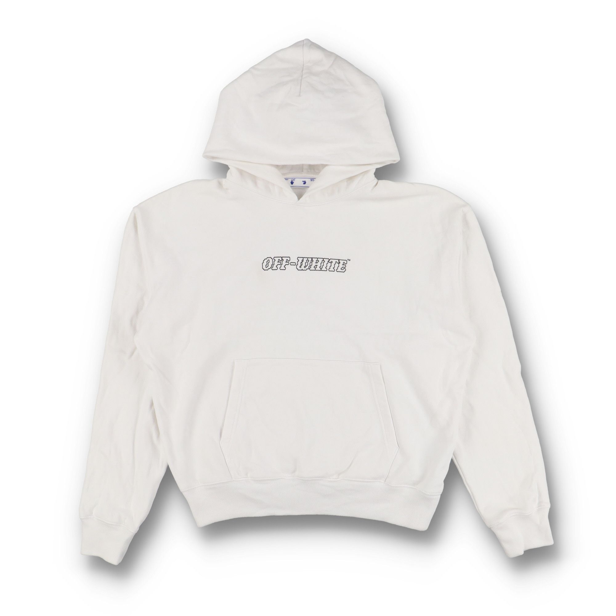 Off-White White Pascal Hand Gun Logo Oversized Hoodie Size US M / EU 48-50 / 2 - 6 Thumbnail