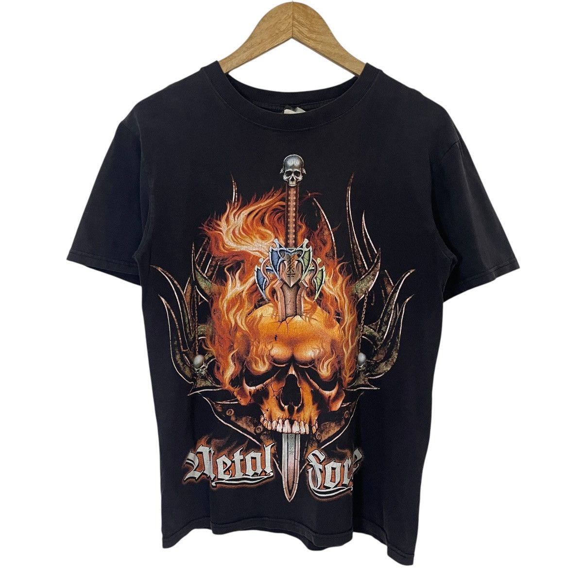Band Tees Vintage Metal Forge Dead Fire Skull Roll Tee Size US S / EU 44-46 / 1 - 1 Thumbnail