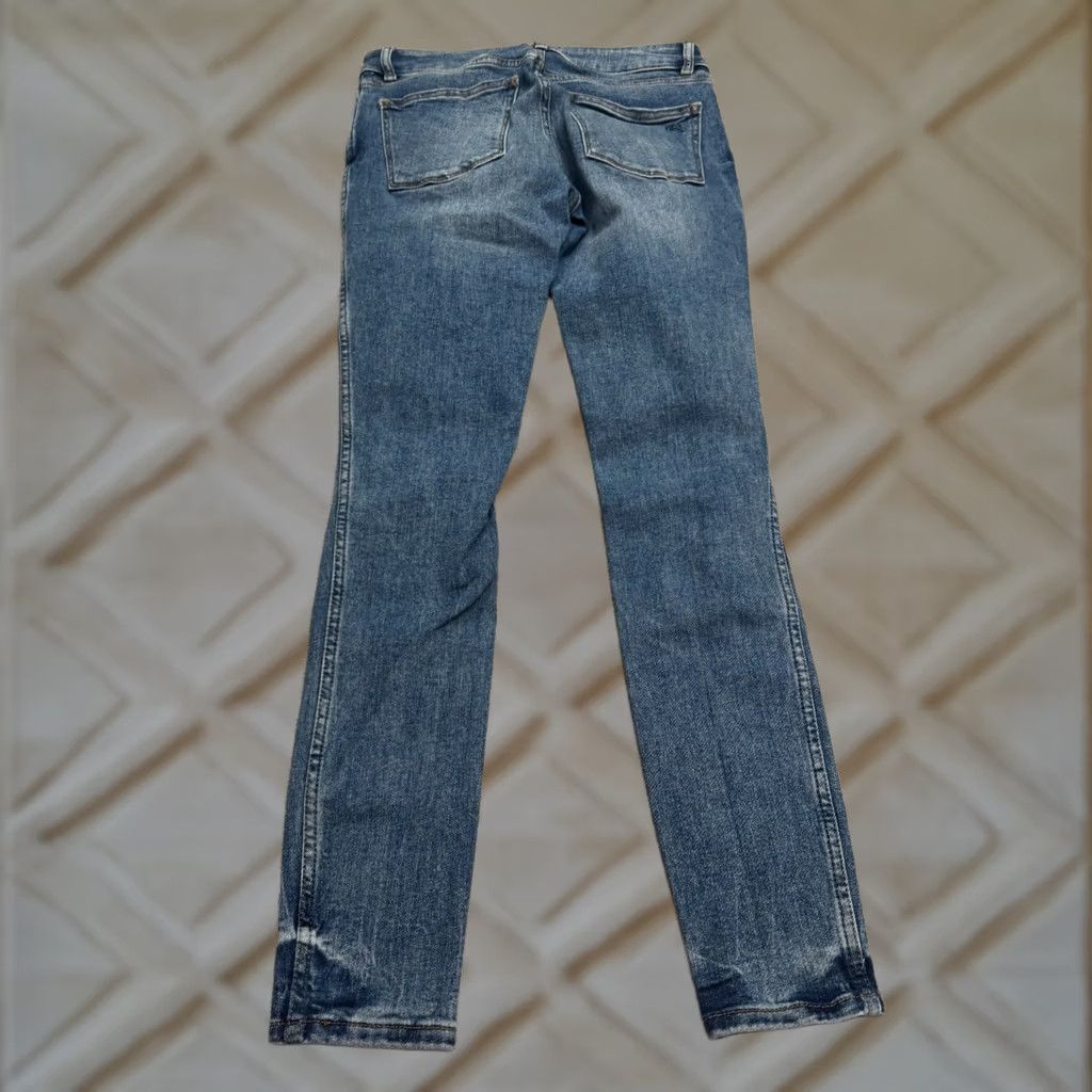 DL1961 DL1961 Emma Low Rise Skinny Hightower Distressed Denim Jeans Womens 25 Stretch Blue 5-Pocket Design Jeans Womens Boys Girls Mens Size 28" / US 6 / IT 42 - 1 Thumbnail