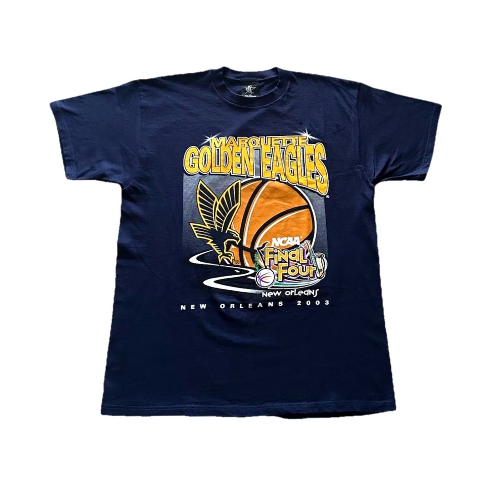 Vintage VINTAGE Marquette University Shirt Mens XL Blue College Basketball Tee 2003 NWOT Size US XL / EU 56 / 4 - 2 Thumbnail
