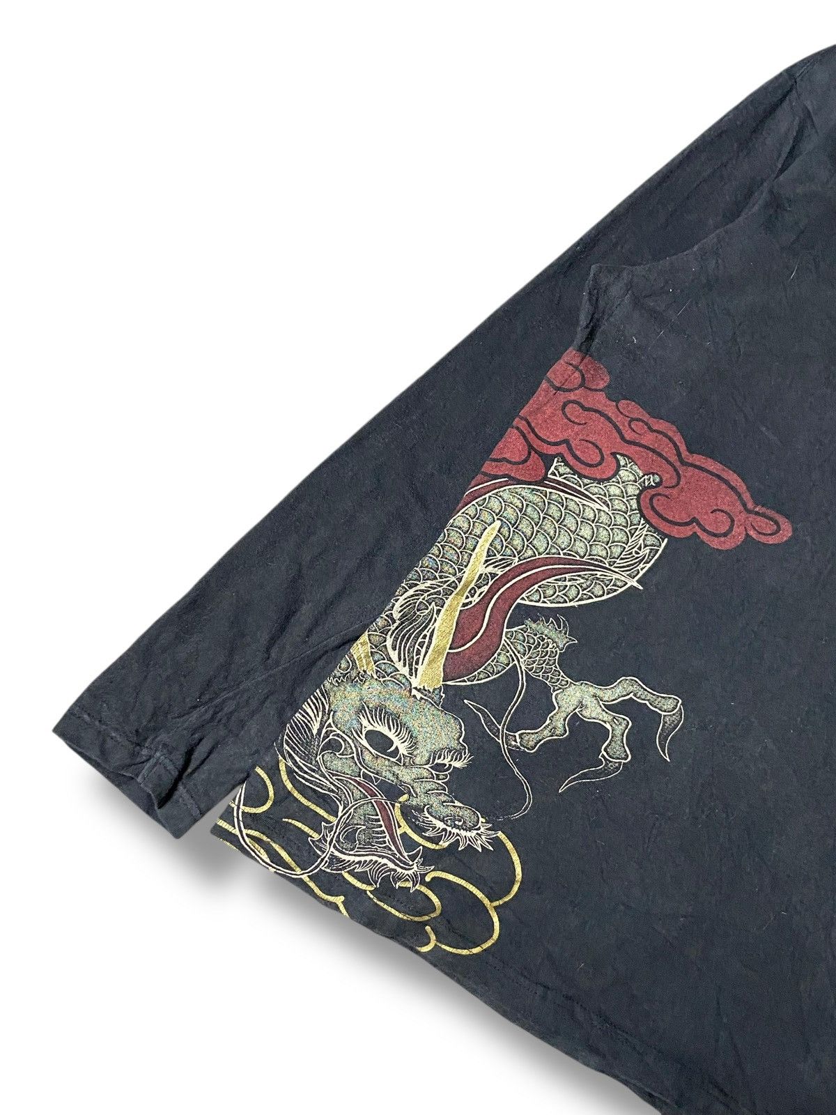 Japanese Brand Space Opera Sukajan Dragon Long Sleeve Tee (152) Size US L / EU 52-54 / 3 - 4 Thumbnail