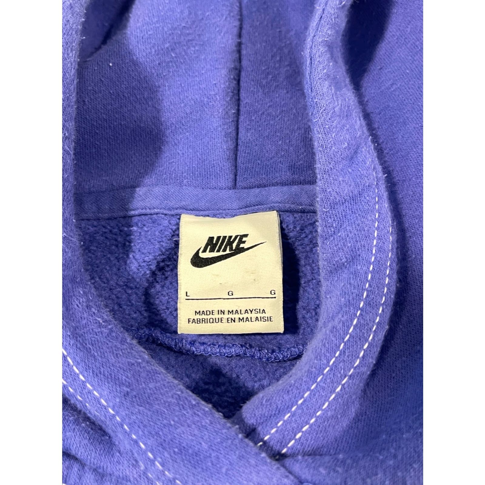 Nike Nike Plus Swoosh Fleece Hoodie Purple Gray DM3313 010 Women's Size Large Size L / US 10 / IT 46 - 3 Thumbnail